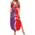Castile and León Flag Family Matching Summer Maxi Dress and Hawaiian Shirt Autonomous Community of Spain - Wonder Print Shop