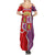 Castile and León Flag Family Matching Summer Maxi Dress and Hawaiian Shirt Autonomous Community of Spain - Wonder Print Shop