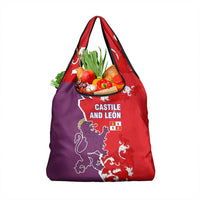 Castile and León Flag Grocery Bag Autonomous Community of Spain - Wonder Print Shop