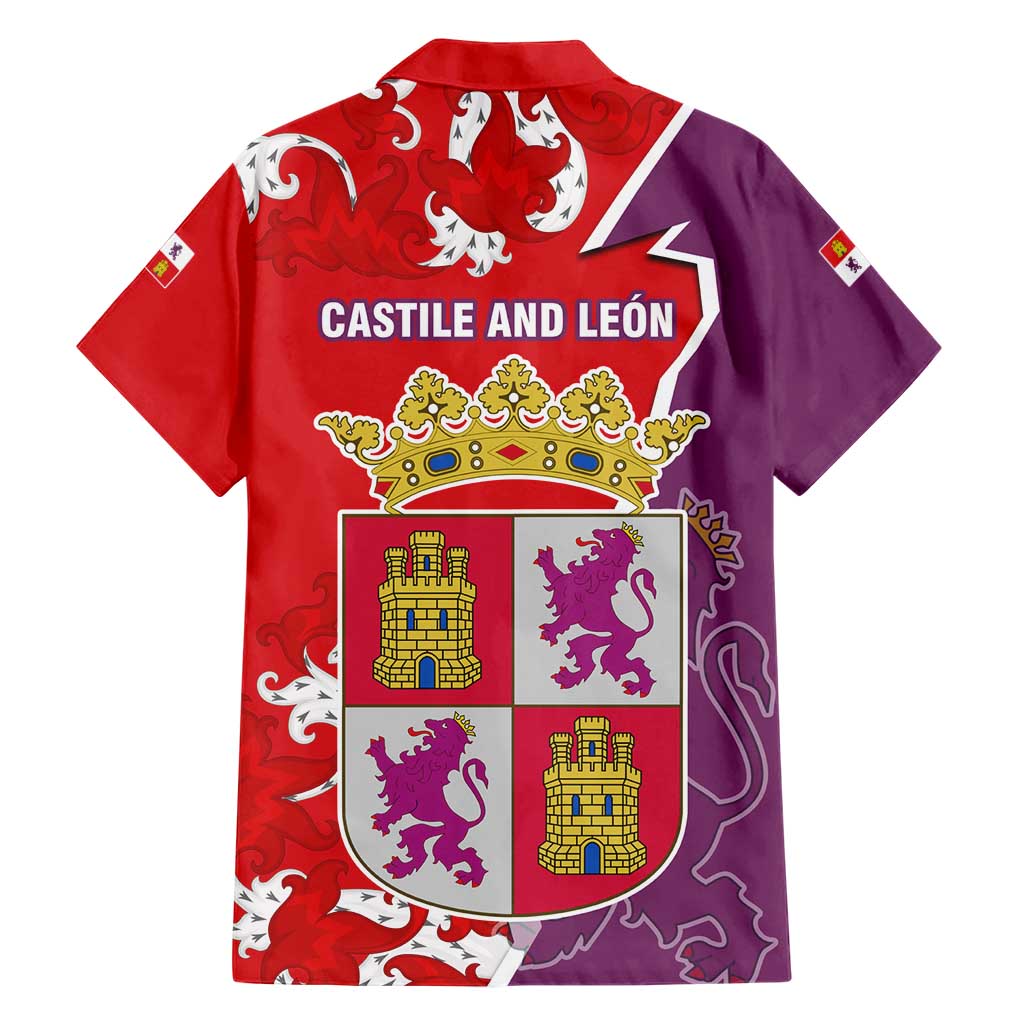 Castile and León Flag Hawaiian Shirt Autonomous Community of Spain - Wonder Print Shop