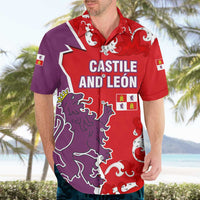 Castile and León Flag Hawaiian Shirt Autonomous Community of Spain - Wonder Print Shop