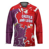 Castile and León Flag Hockey Jersey Autonomous Community of Spain - Wonder Print Shop