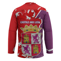 Castile and León Flag Hockey Jersey Autonomous Community of Spain - Wonder Print Shop