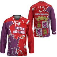 Castile and León Flag Hockey Jersey Autonomous Community of Spain - Wonder Print Shop