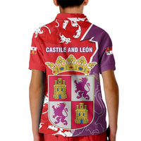 Castile and León Flag Kid Polo Shirt Autonomous Community of Spain - Wonder Print Shop