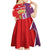 Castile and León Flag Kid Short Sleeve Dress Autonomous Community of Spain - Wonder Print Shop