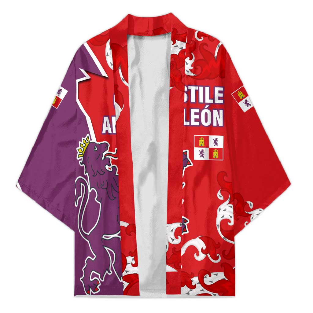 Castile and León Flag Kimono Autonomous Community of Spain - Wonder Print Shop