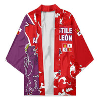 Castile and León Flag Kimono Autonomous Community of Spain - Wonder Print Shop