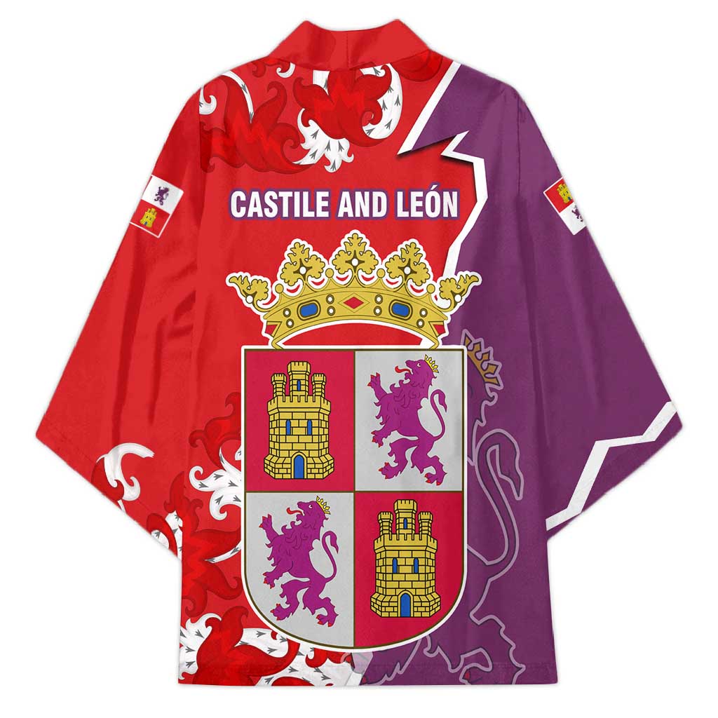 Castile and León Flag Kimono Autonomous Community of Spain - Wonder Print Shop
