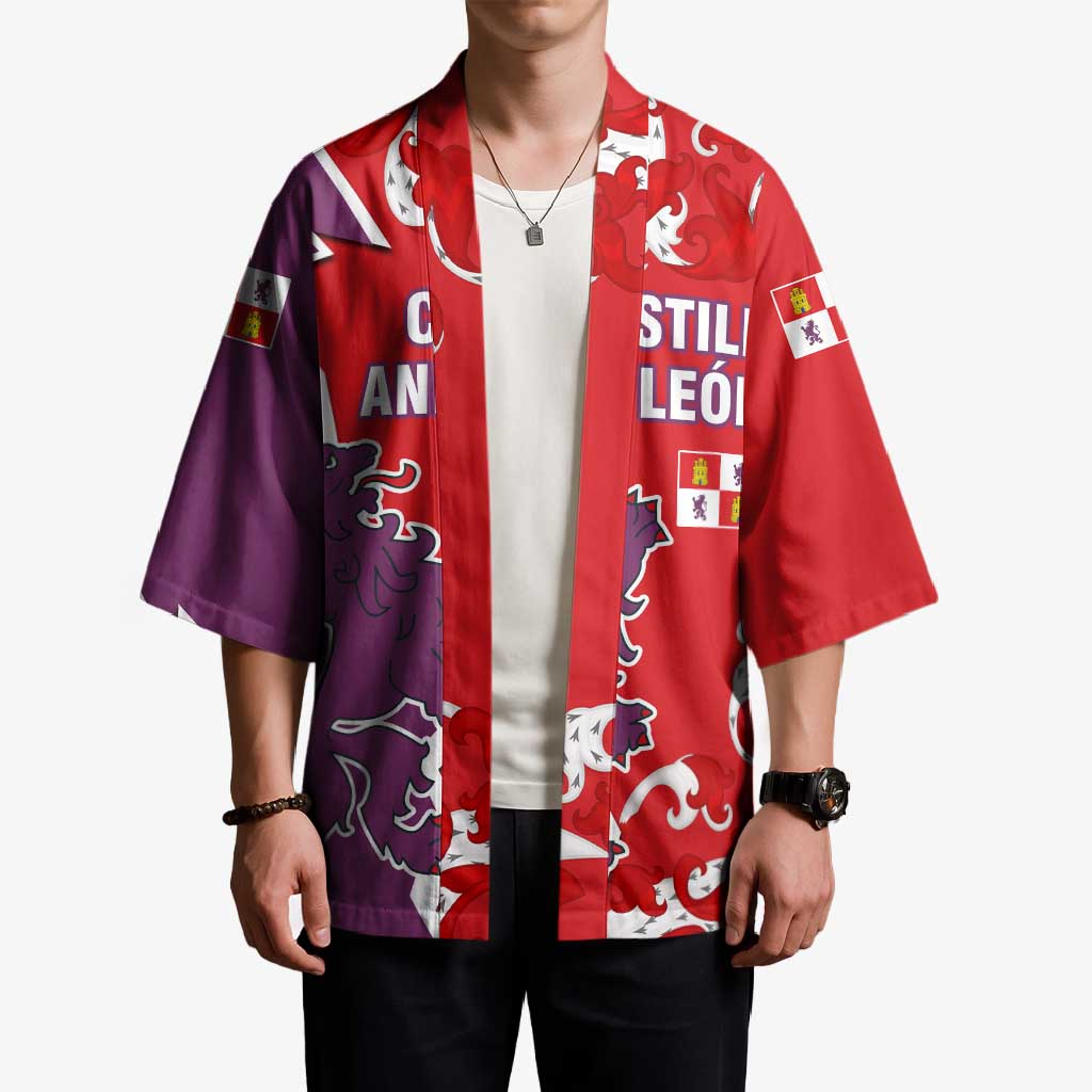 Castile and León Flag Kimono Autonomous Community of Spain - Wonder Print Shop