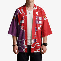 Castile and León Flag Kimono Autonomous Community of Spain - Wonder Print Shop