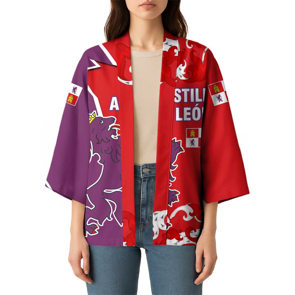 Castile and León Flag Kimono Autonomous Community of Spain - Wonder Print Shop