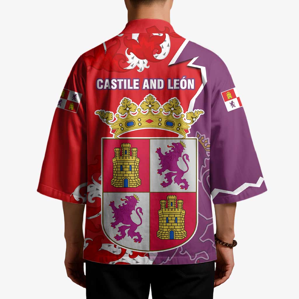 Castile and León Flag Kimono Autonomous Community of Spain - Wonder Print Shop