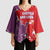 Castile and León Flag Kimono Sleeve Blouse Autonomous Community of Spain - Wonder Print Shop
