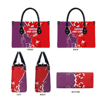 Castile and León Flag Leather Bag Autonomous Community of Spain - Wonder Print Shop