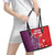 Castile and León Flag Leather Tote Bag Autonomous Community of Spain - Wonder Print Shop