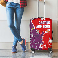 Castile and León Flag Luggage Cover Autonomous Community of Spain - Wonder Print Shop