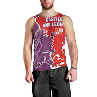Castile and León Flag Men Tank Top Autonomous Community of Spain - Wonder Print Shop
