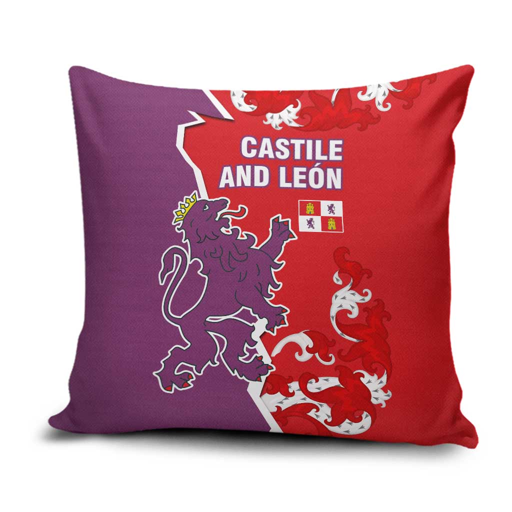 Castile and León Flag Pillow Cover Autonomous Community of Spain - Wonder Print Shop