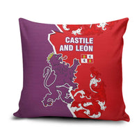 Castile and León Flag Pillow Cover Autonomous Community of Spain - Wonder Print Shop