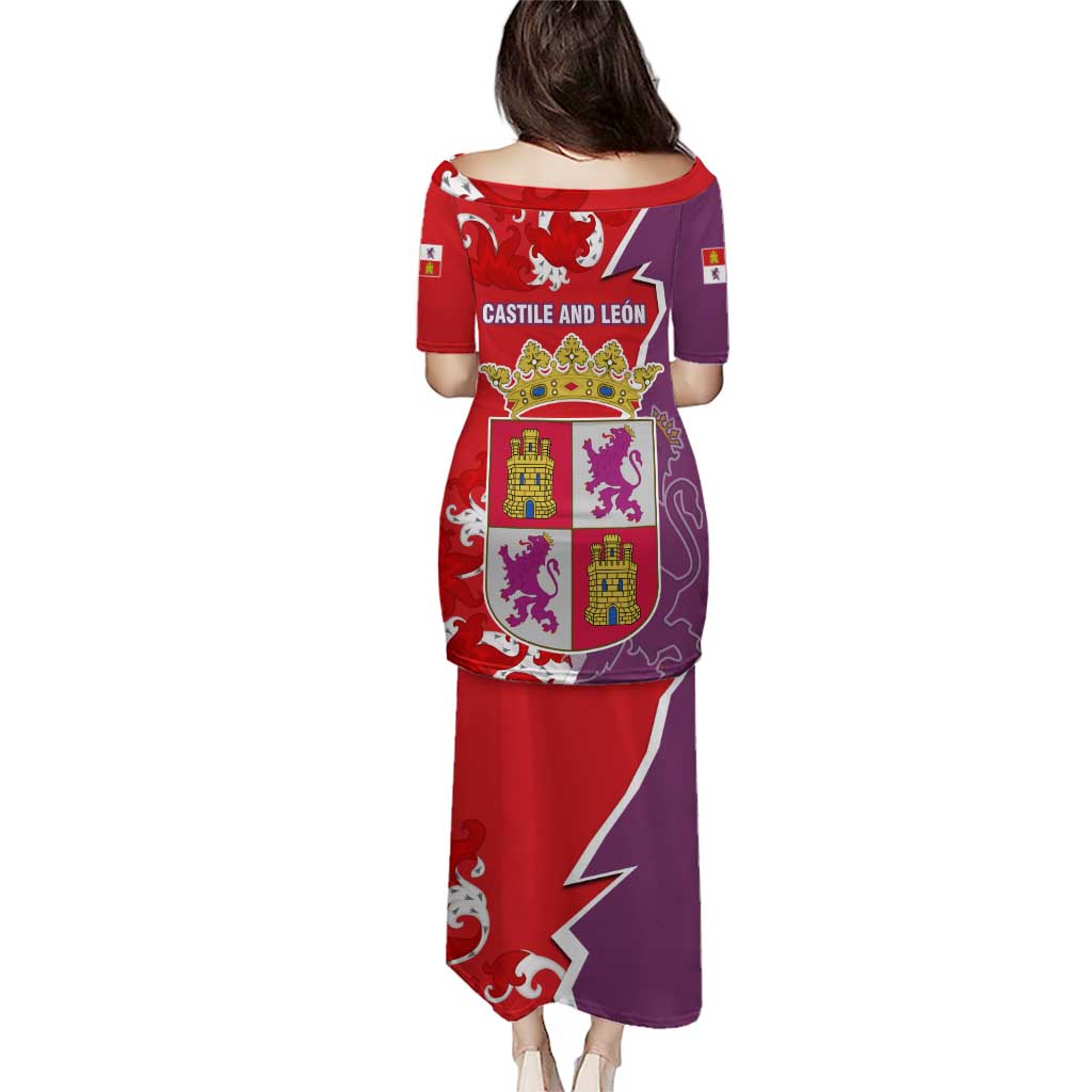 Castile and León Flag Puletasi Autonomous Community of Spain - Wonder Print Shop