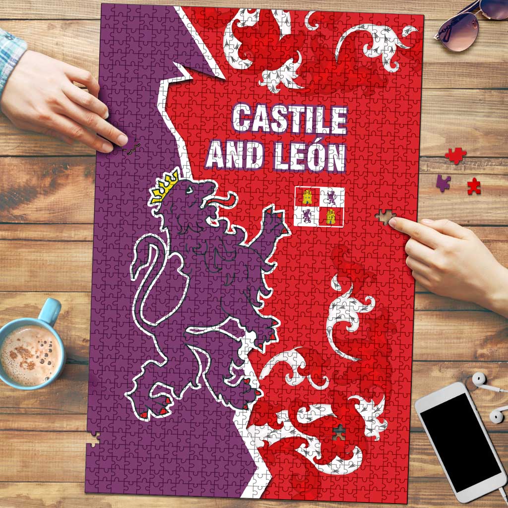 Castile and León Flag Puzzle Autonomous Community of Spain - Wonder Print Shop