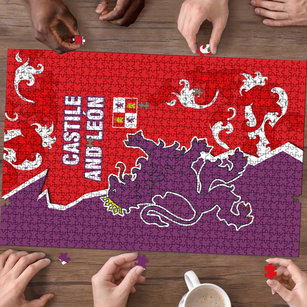 Castile and León Flag Puzzle Autonomous Community of Spain - Wonder Print Shop