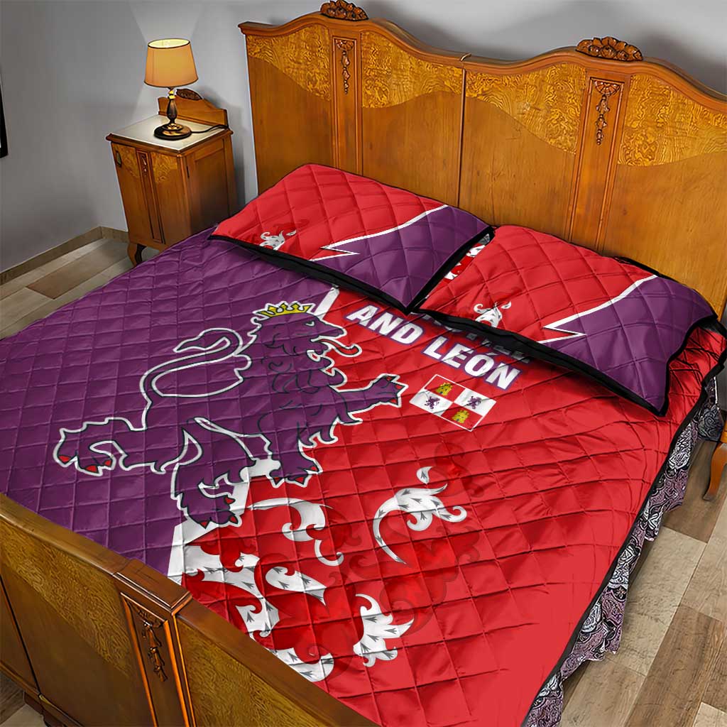Castile and León Flag Quilt Bed Set Autonomous Community of Spain - Wonder Print Shop