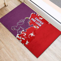 Castile and León Flag Rubber Doormat Autonomous Community of Spain - Wonder Print Shop