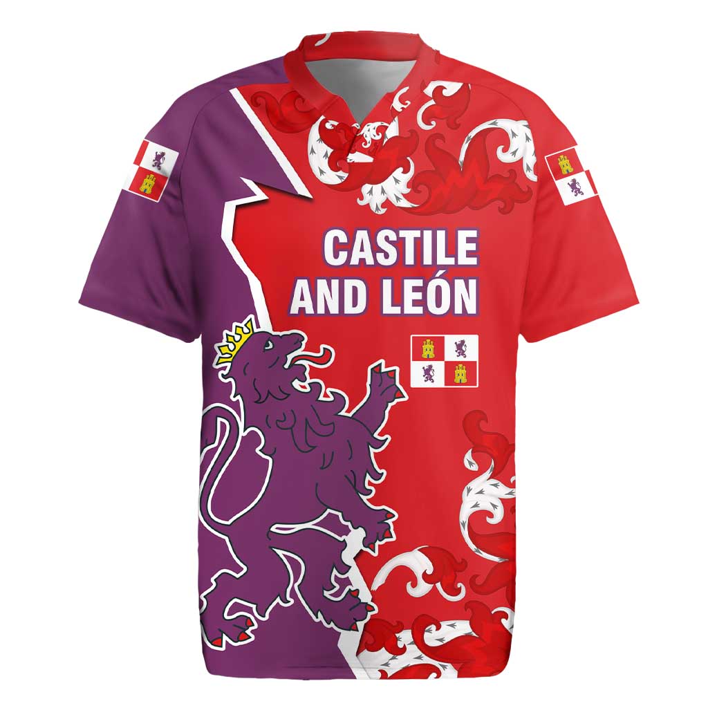 Castile and León Flag Rugby Jersey Autonomous Community of Spain - Wonder Print Shop