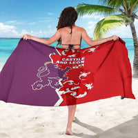 Castile and León Flag Sarong Autonomous Community of Spain - Wonder Print Shop