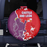 Castile and León Flag Spare Tire Cover Autonomous Community of Spain - Wonder Print Shop