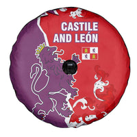 Castile and León Flag Spare Tire Cover Autonomous Community of Spain - Wonder Print Shop