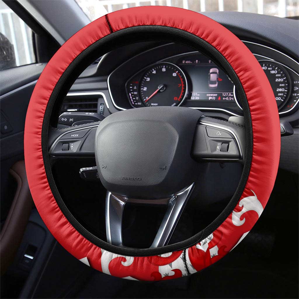 Castile and León Flag Steering Wheel Cover Autonomous Community of Spain - Wonder Print Shop