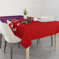 Castile and León Flag Tablecloth Autonomous Community of Spain - Wonder Print Shop