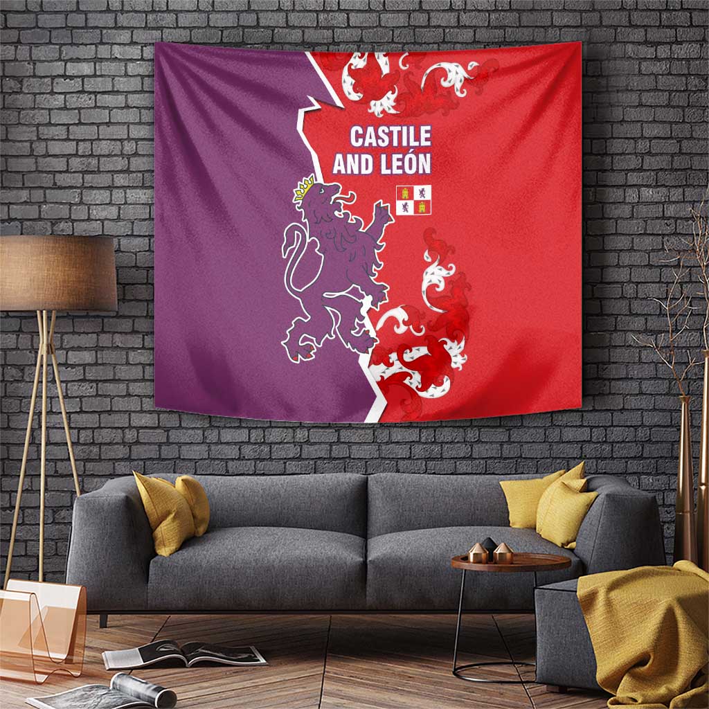 Castile and León Flag Tapestry Autonomous Community of Spain - Wonder Print Shop