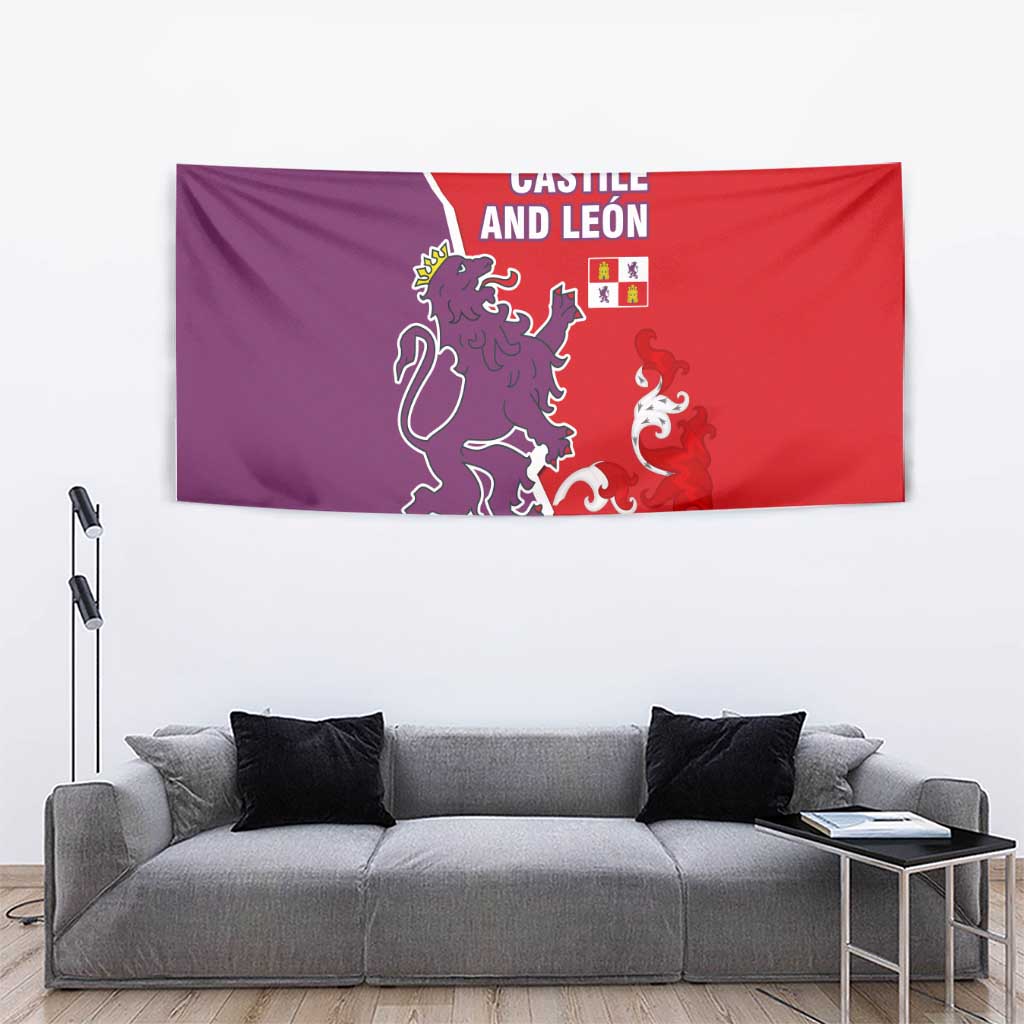 Castile and León Flag Tapestry Autonomous Community of Spain - Wonder Print Shop