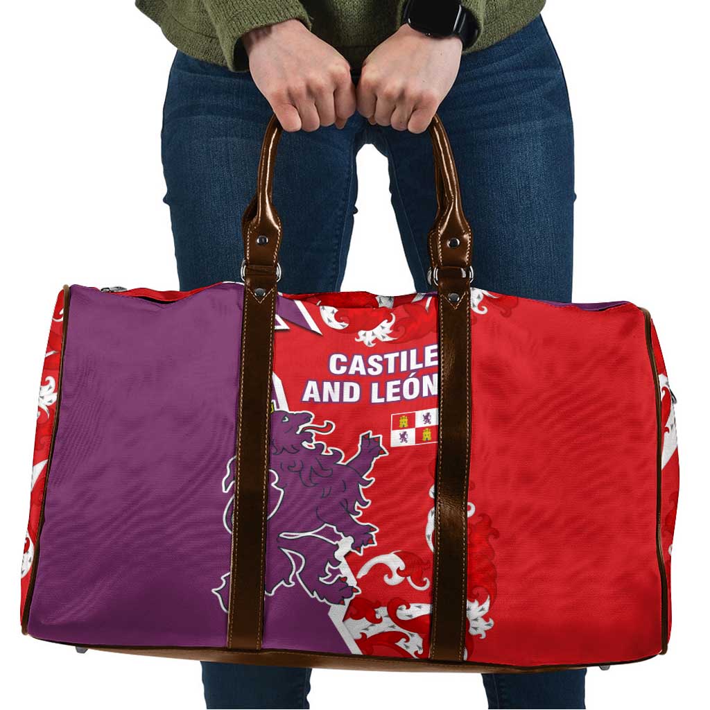 Castile and León Flag Travel Bag Autonomous Community of Spain - Wonder Print Shop