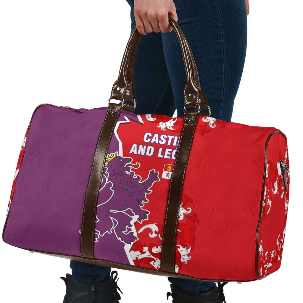 Castile and León Flag Travel Bag Autonomous Community of Spain - Wonder Print Shop