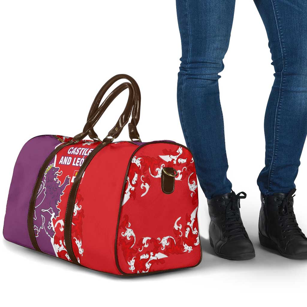 Castile and León Flag Travel Bag Autonomous Community of Spain - Wonder Print Shop