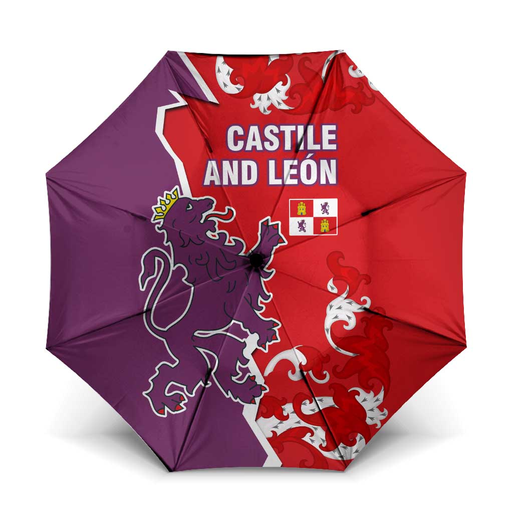 Castile and León Flag Umbrella Autonomous Community of Spain - Wonder Print Shop