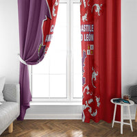 Castile and León Flag Window Curtain Autonomous Community of Spain - Wonder Print Shop