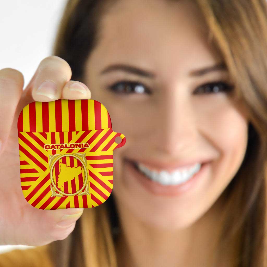 Catalonia Flag AirPods Case Autonomous Community of Spain - Wonder Print Shop