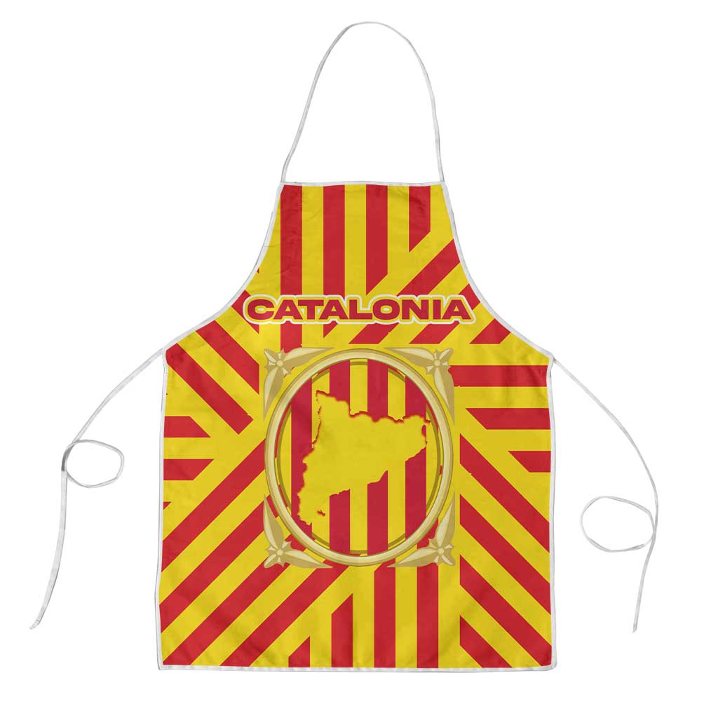 Catalonia Flag Apron Autonomous Community of Spain - Wonder Print Shop