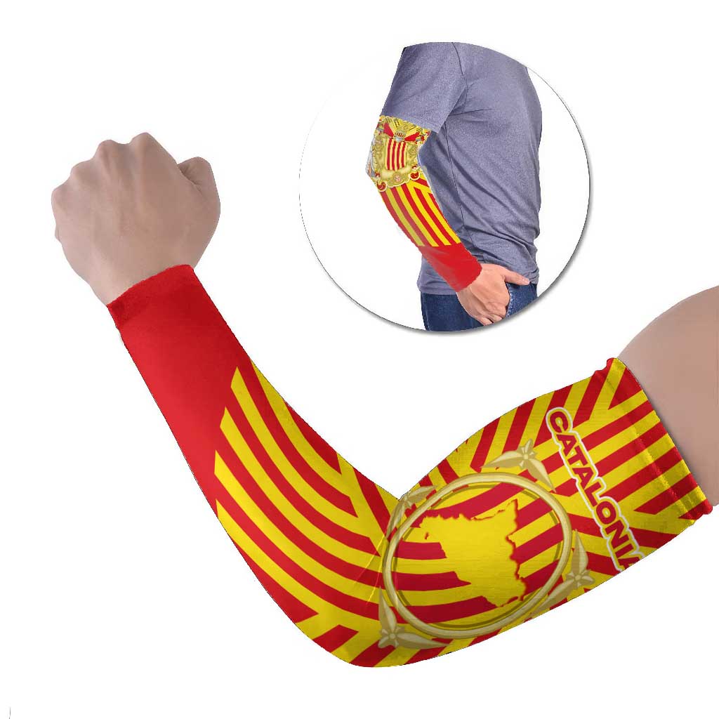 Catalonia Flag Arm Sleeves Autonomous Community of Spain - Wonder Print Shop
