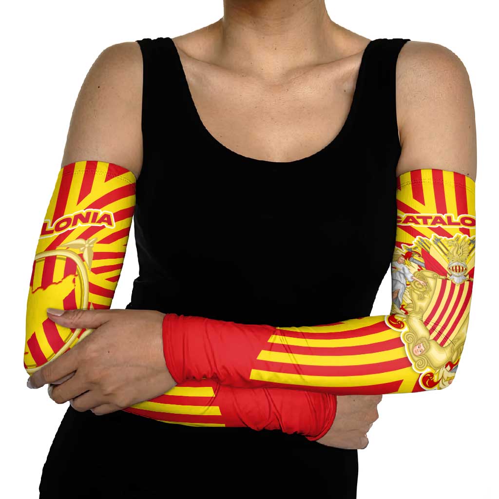 Catalonia Flag Arm Sleeves Autonomous Community of Spain - Wonder Print Shop