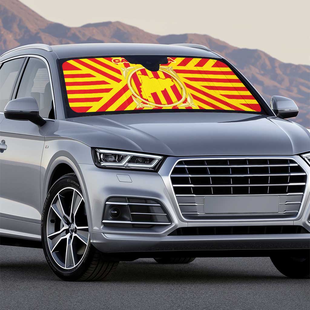 Catalonia Flag Auto Sun Shade Autonomous Community of Spain - Wonder Print Shop