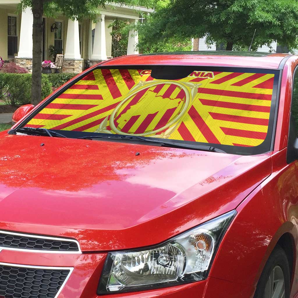 Catalonia Flag Auto Sun Shade Autonomous Community of Spain - Wonder Print Shop