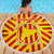 Catalonia Flag Beach Blanket Autonomous Community of Spain - Wonder Print Shop