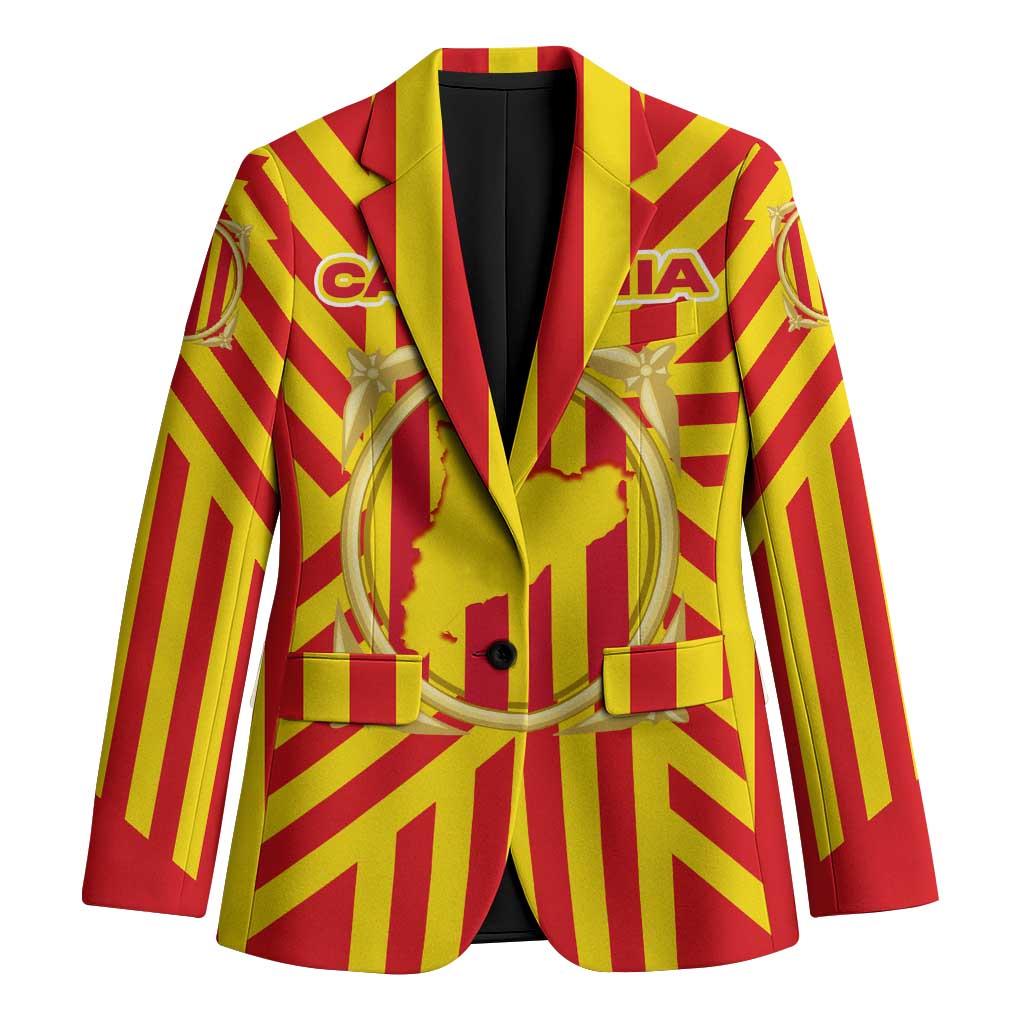 Catalonia Flag Blazer Autonomous Community of Spain - Wonder Print Shop